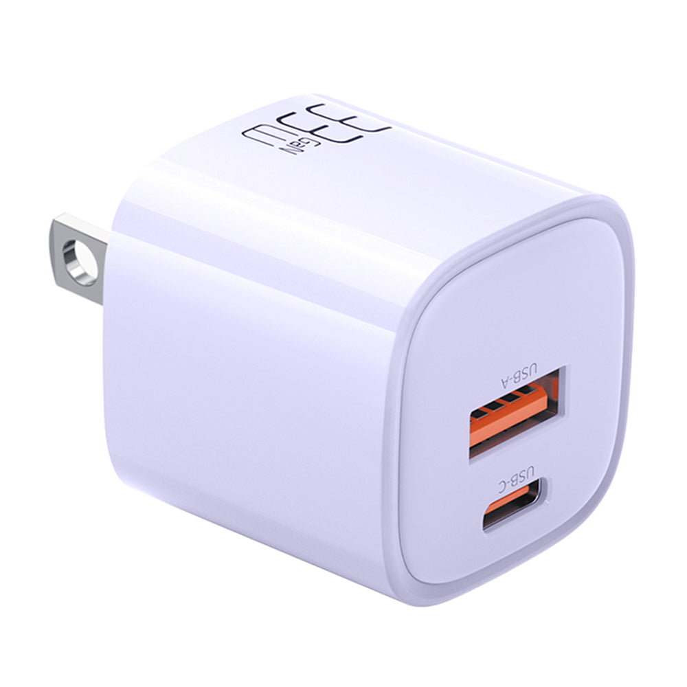 MCDODO MDD Nano Series PD 33W Adaptér rychlého nabíjení USB-A Type-C Duální nástěnná nabíječka MCDODO MDD Nano Series PD 33W Adaptér rychlého nabíjení USB-A Type-C Duální nástěnná nabíječka